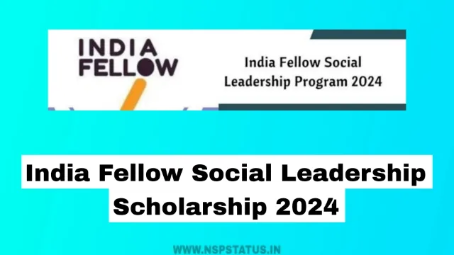 India Fellow Social Leadership Scholarship 2024