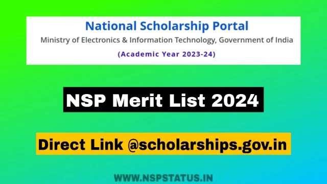 NSP Merit List 2024