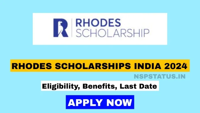 Rhodes Scholarships India 2024